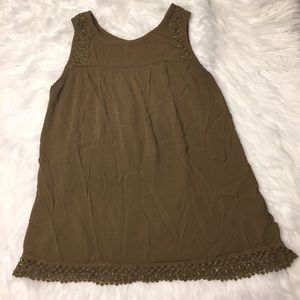 Mossimo sleeveless olive green shirt size S